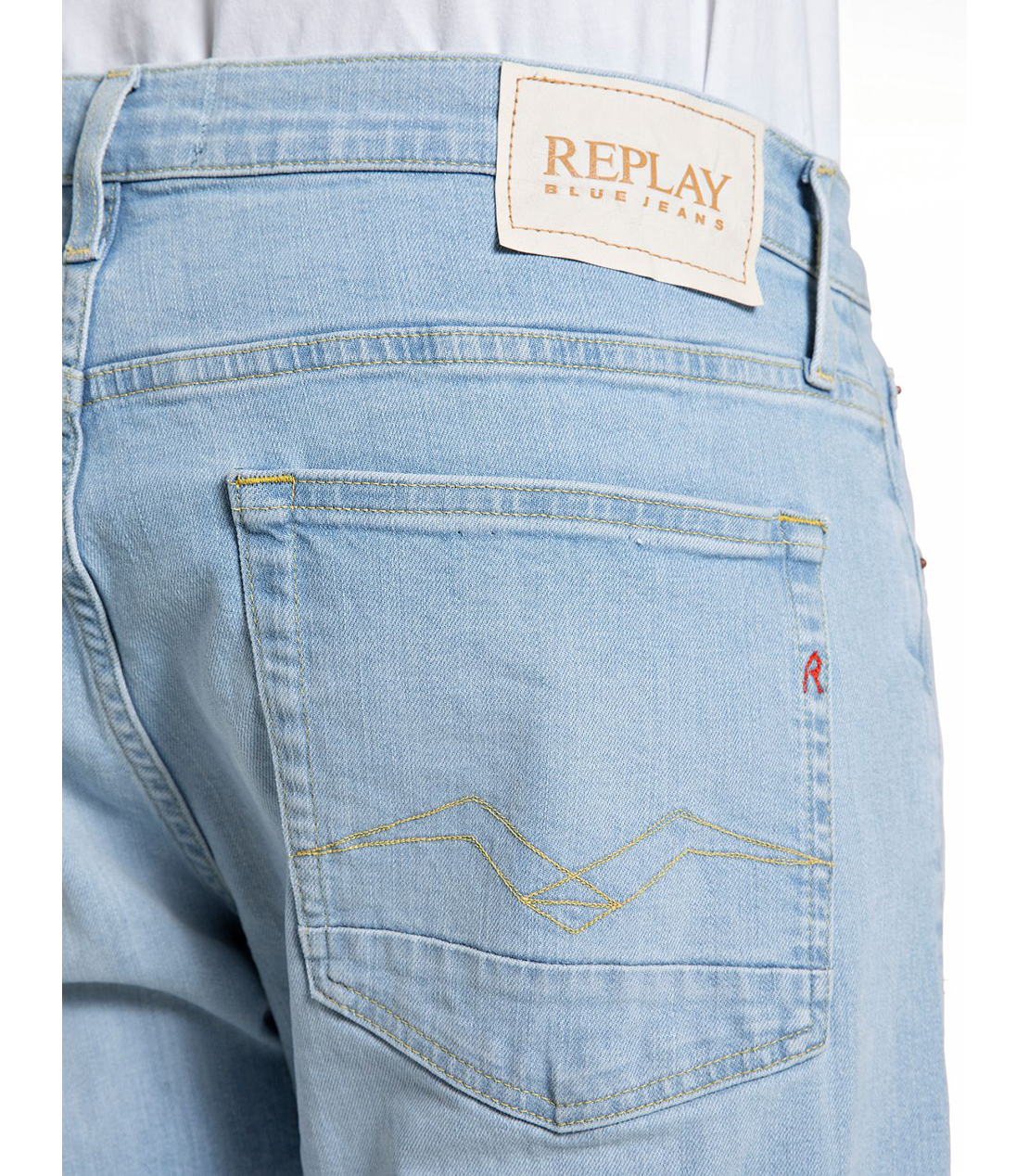 ストレートフィットAIDEEN スーパーライトストレッチデニム 詳細画像 ライトブルー 8